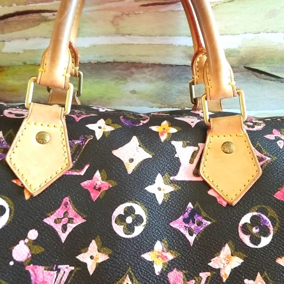 LOUIS VUITTON Richard Prince Watercolor MULTI Aquarelle Monogram Speedy 35 2008 - Picture 9 of 16